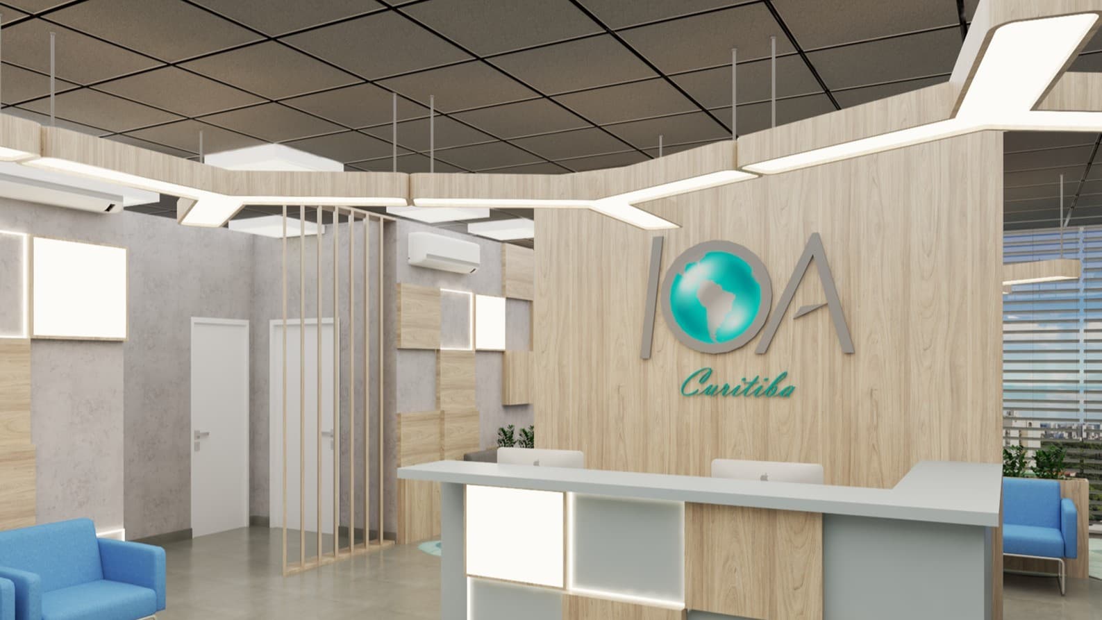 Projeto arquitetônico de clínica médica em Curitiba